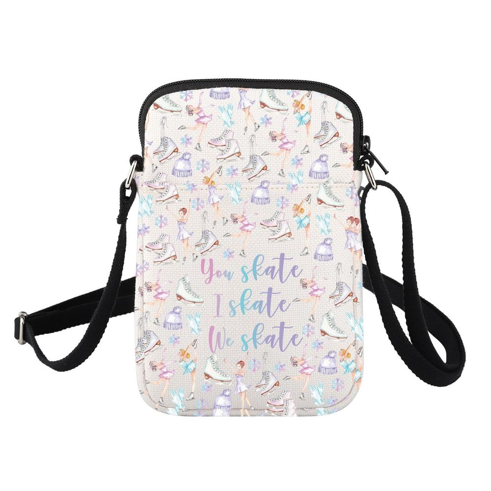 Skater Gifts Skate Crossbody Bag Ice Skate Gifts Ice Skating Lovers UwU